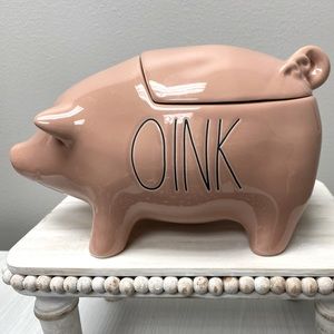 Rae Dunn Pink OINK Canister